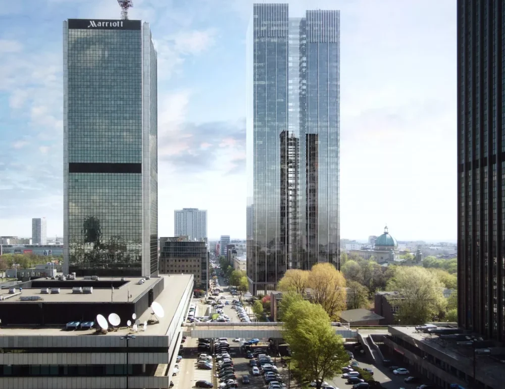 Roma Tower Jauns Debesskrāpis Baznīcas Īpašumā Centrā