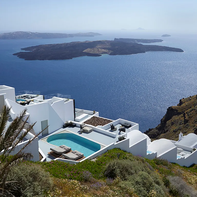 Labākās viesnīcas Santorini